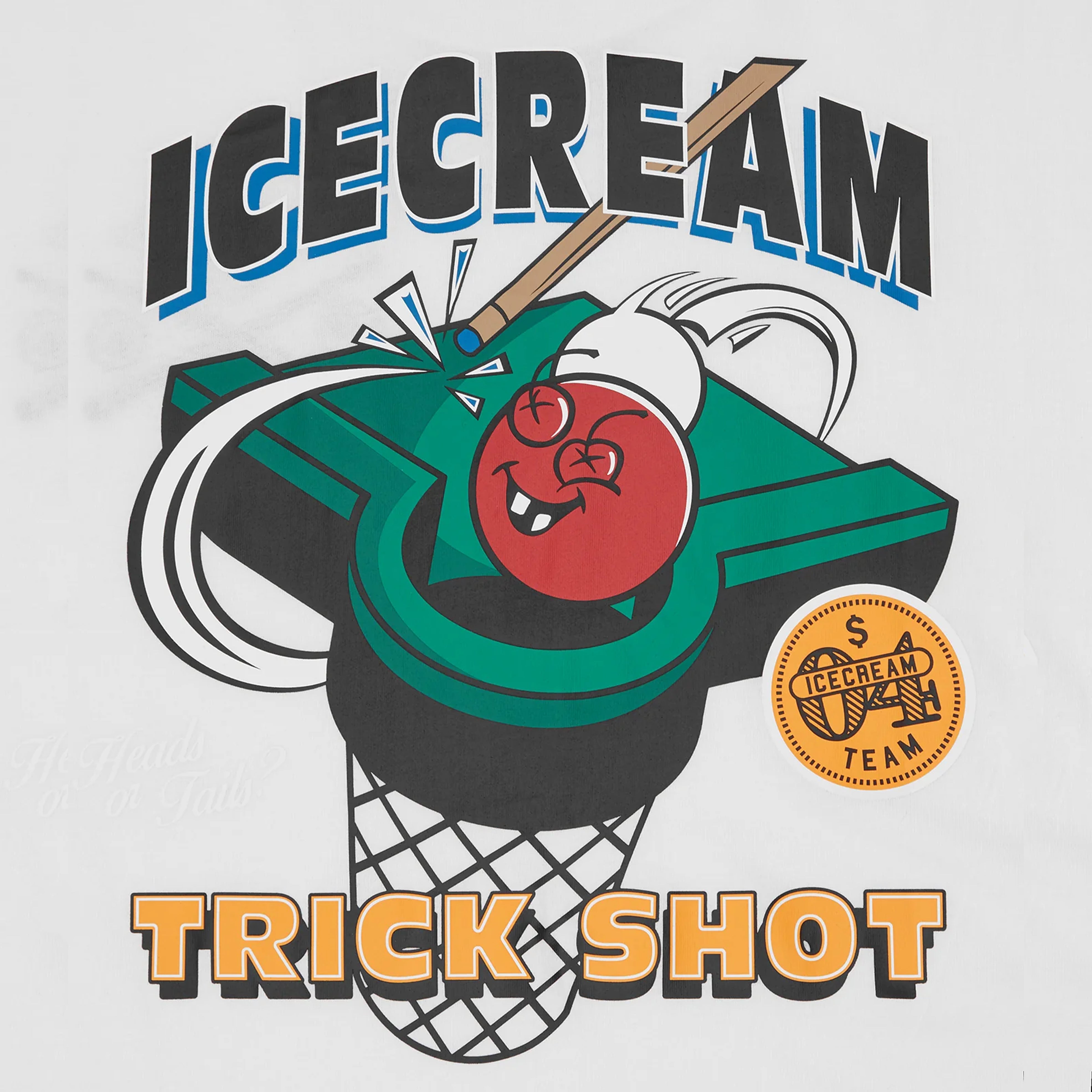 T-shirt Trick Shot White Billionaire Boys Club Ice Cream – Boutique Laced Run La Réunion
