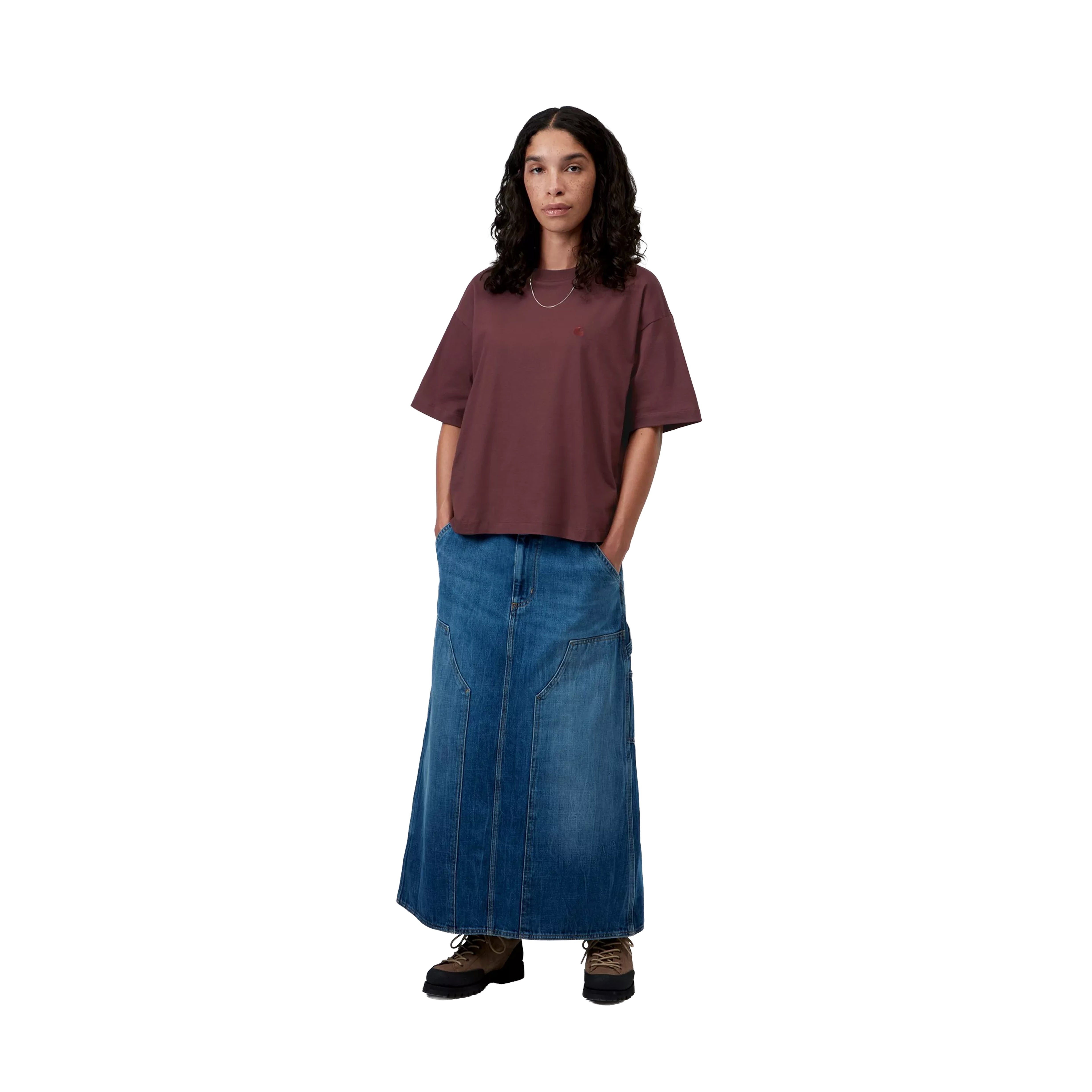 T-SHIRT W' S/S CHESTER AMARONE