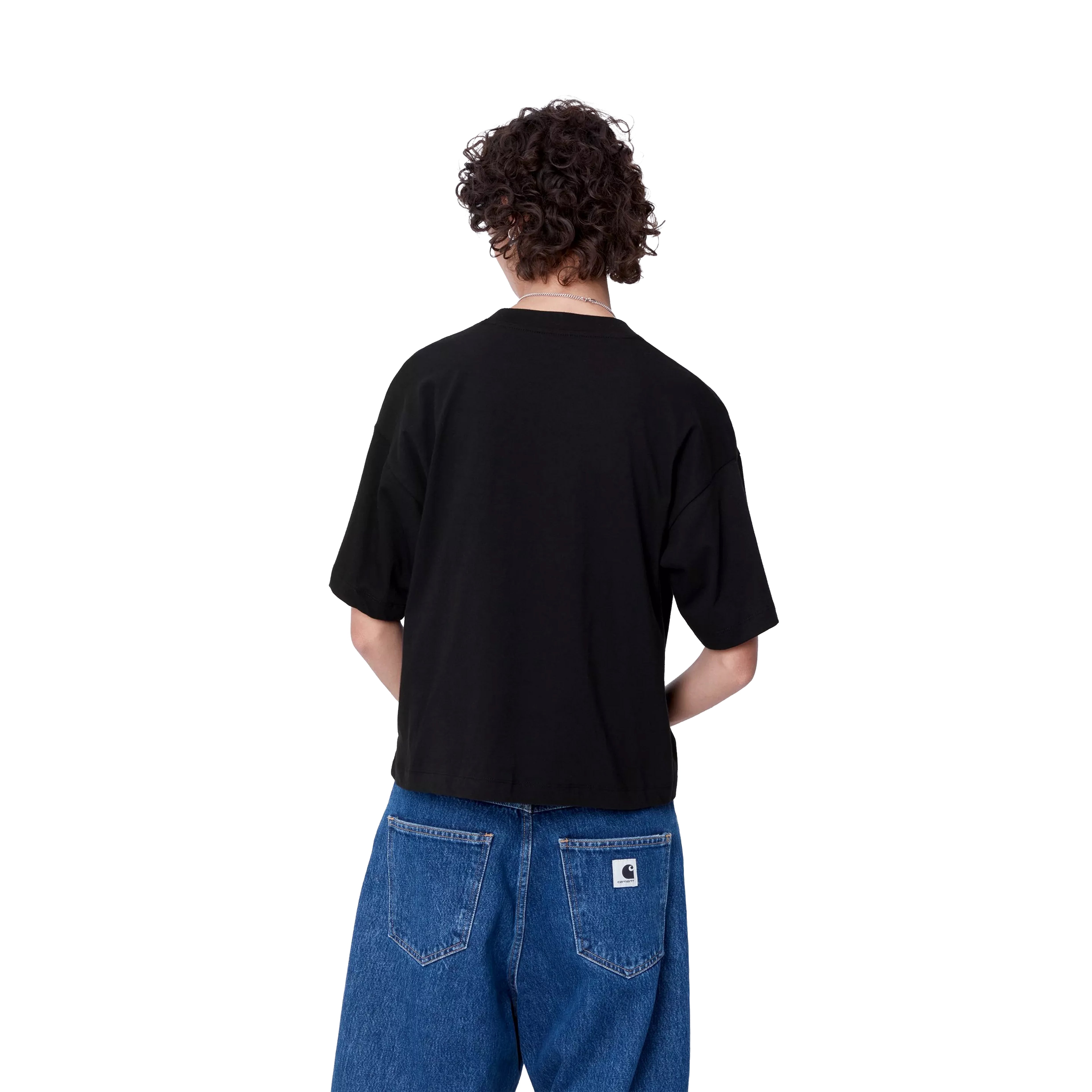T-SHIRT W' S/S CHESTER BLACK