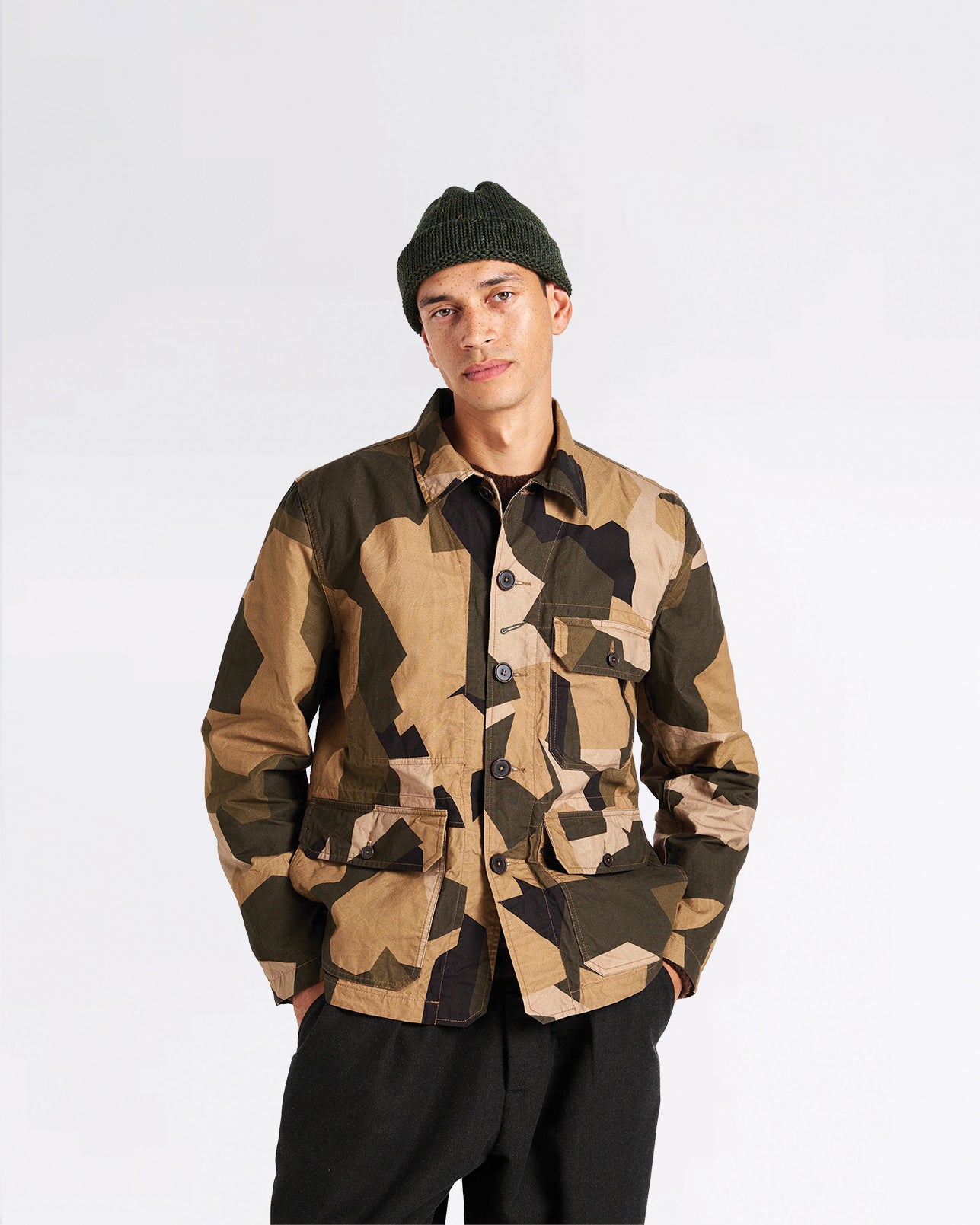 UTILITY JACKET BROWN SWEDISH CAMO