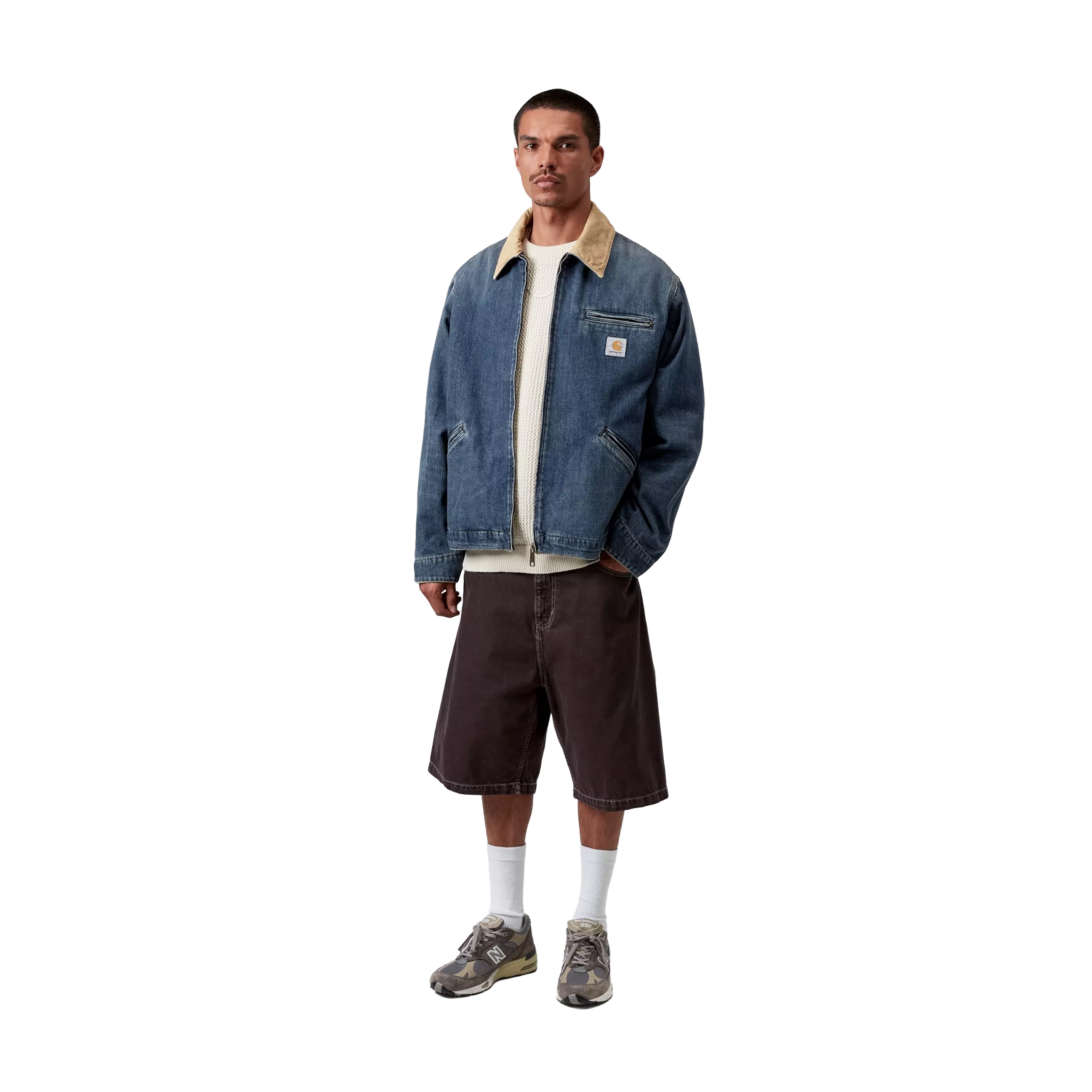Veste OG Detroit Blue Dusty Brown Dark Used Wash Carhartt WIP – Boutique Laced Run La Réunion
