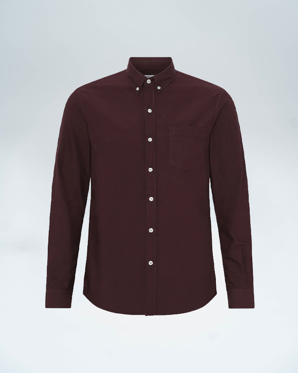 COLORFUL STANDARD OXBLOOD RED SHIRT